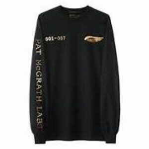 Pat McGrath Labs Gold Foil Hieroglyphic Eye Long Sleeve Tee-  M Limited Edition